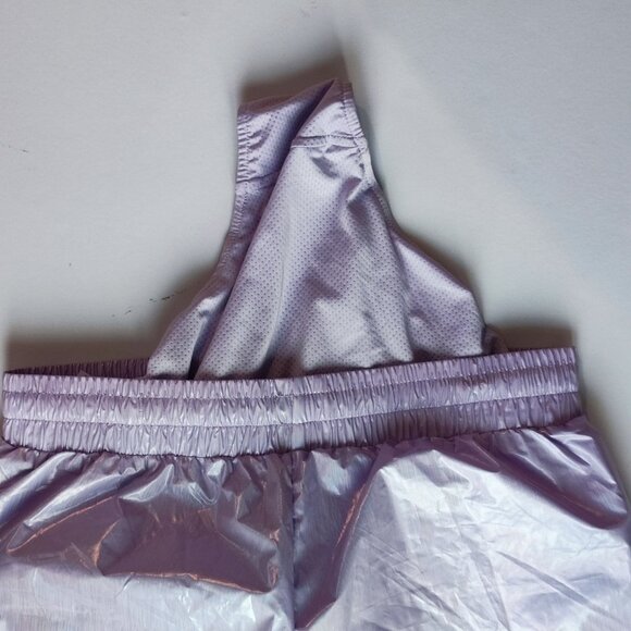 ZYIA lilac shine bomber shorts women's size L - Picture 3 of 11
